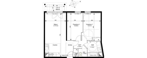 Plan Appartement T De M Neuf Au Le Plessis Robinson R Sidence