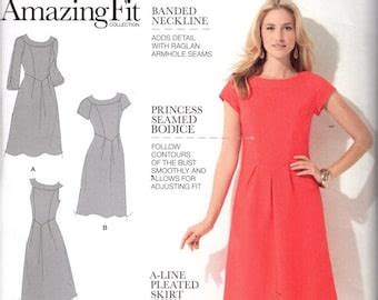 Simplicity 1060 Misses Amazing Fit Dress Sewing Pattern Etsy