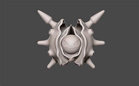 Pokemon shellder evolution pack 3D model 3D printable | CGTrader