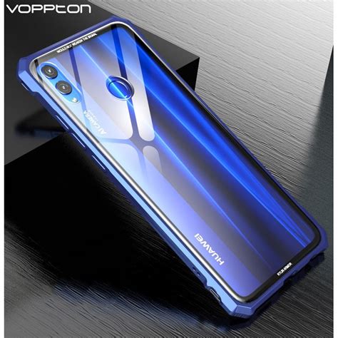 Wholesale For Huawei Honor 8X Max Case Metal Frame Transparent Tempered