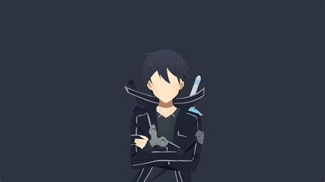 Kirito Kirigaya Kazuto Wallpaper 4k Minimalist