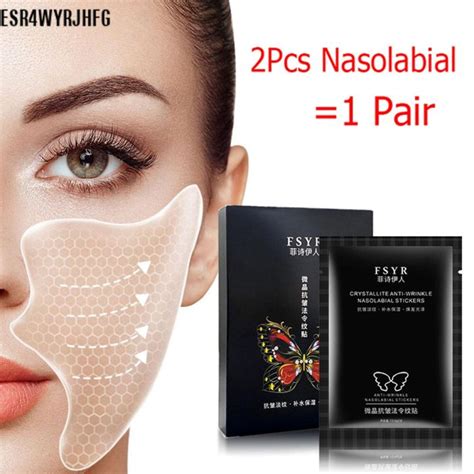 Pcs Nasolabial Fold Anti Wrinkle Masks Overnight Firming Stickers