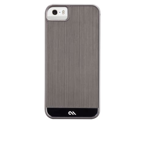 Gunmetal And Black Brushed Aluminum Case For Iphone 55s Case Mate