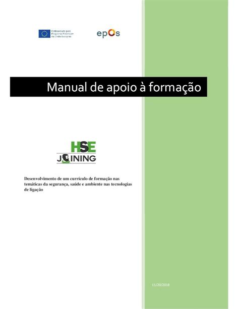 PDF Manual de apoio à formação HSE JOINING Joining IO2 Handbook 6