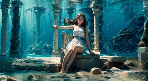 Premium Photo Beautiful Girl Living In The Underwater World Sexy Girl In Underwater Fantasy