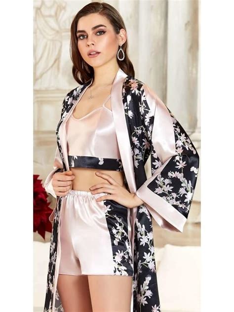 Ensemble De Pyjama Pi Ces En Satin Jeremi