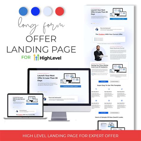 High Level Landing Page Template | Gohighlevel Landing Page Template
