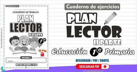 Plan Lector Cuaderno De Trabajo Grado Primaria Ii Parte