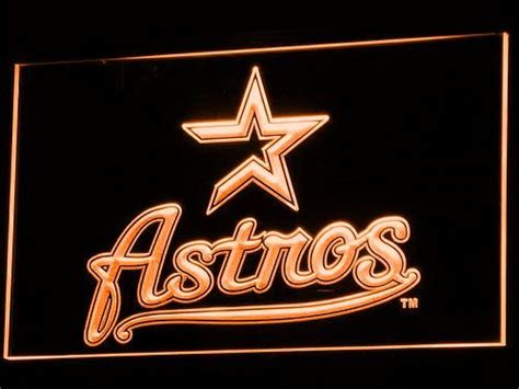 Houston Astros 2000 2012 Logo Led Neon Sign Legacy Edition Led Neon Signs Neon Signs