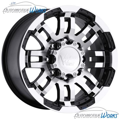 Purchase 1 20x9 Vision Warrior 8x165 1 8x6 5 0mm Black Machined Wheel