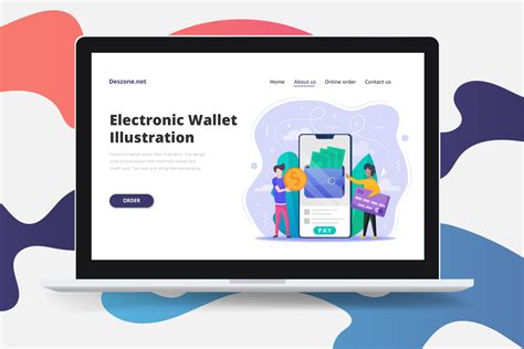 Electronic Wallet Vector Free Illustration Graphicsurf