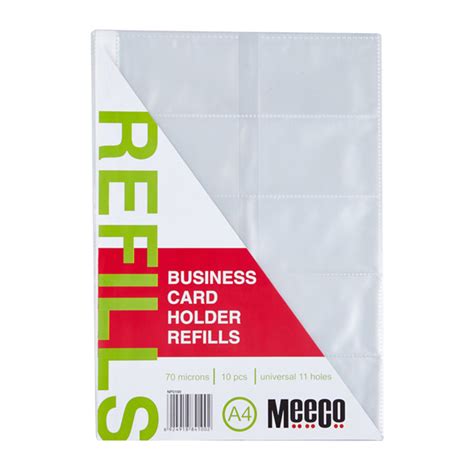 Business Card Holders And Sleeves Meeco