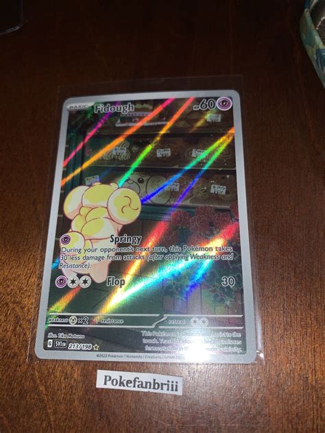 Pokémon TCG Fidough Scarlet Violet Base Set 213 198 Holo