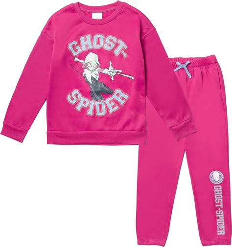 Marvel Spider Gwen Girls Fleece Sweatshirt And Pants Set