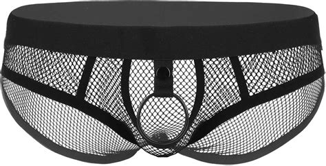 Feeshow Herren Transparente Slips G Strings Tanga Netz Unterhosen Mit