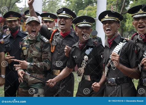 Ima Indian Military Academy Cadets After Passing Out Parade Expressing