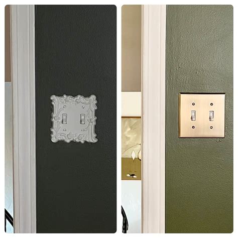 Installing Brass Switch Plates To Add Character In The Home