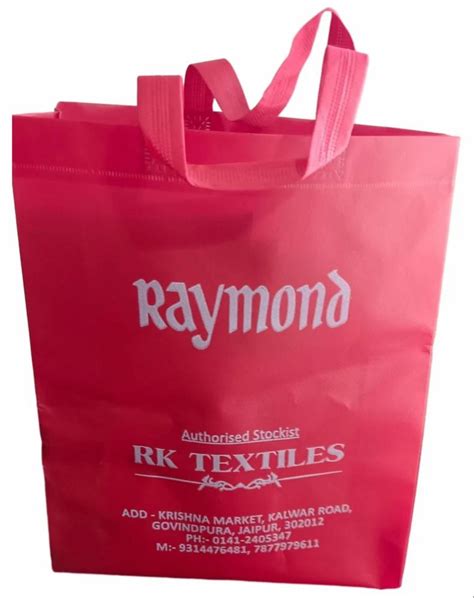 Loop Handle Bags Non Woven Bopp Laminated Red Bag Kg At Rs Piece