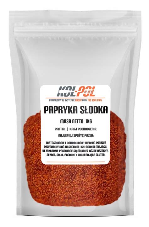 PAPRYKA SŁODKA MIELONA 1kg Czerwona wysoka jakość 10741516026 Allegro pl