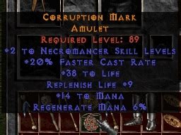 High End Crafted Life Rep Necro Amulet Topic D Jsp