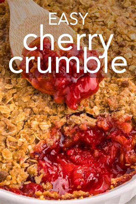 Easy Cherry Crumble