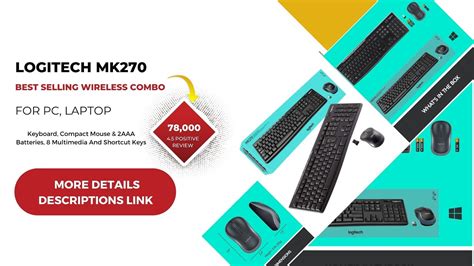 Logitech Mk270 Wireless Keyboard And Mouse Combo Logitech Youtube