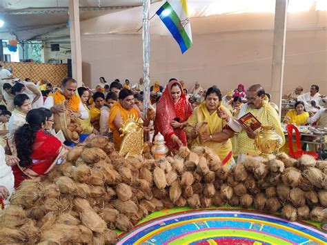 Seventh Day Of Shri 1008 Siddhachakra Mahamandal Vidhan In Indore इंदौर में श्री 1008