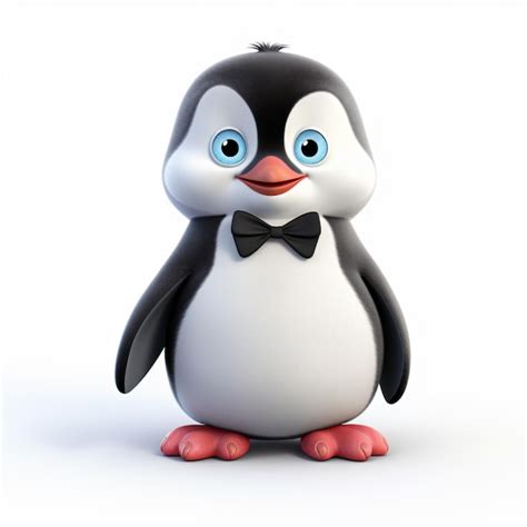 Premium Photo | A penguin with a bow tie and a bow tie