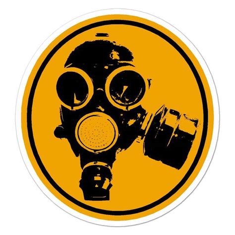 Biohazard Gas Mask Vinyl Decal Sticker Indoor Outdoor 3 Sizes 8227