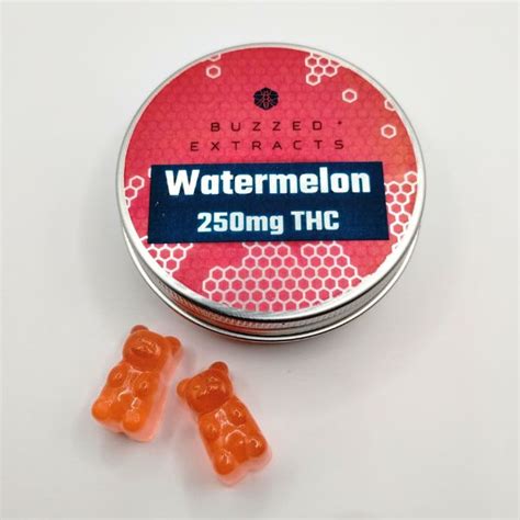 Buy Buzzed Extracts Gummies Watermelon 250mg Thc Online In Canada At Grass Chief