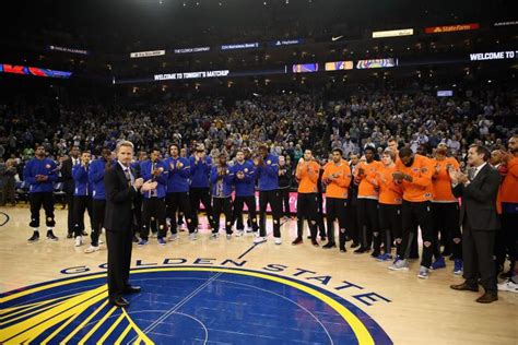 Watch Warriors Knicks Observe Moment Of Joy Craig Sager