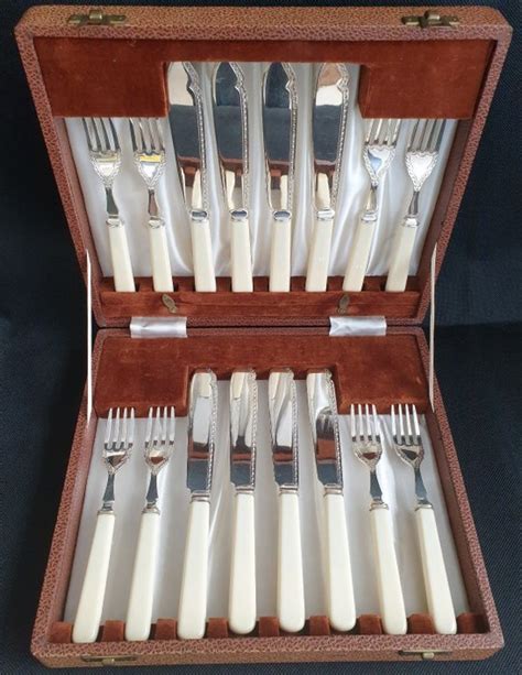 Cooper Brothers Fish Cutlery For 6 12 Edwardian Catawiki