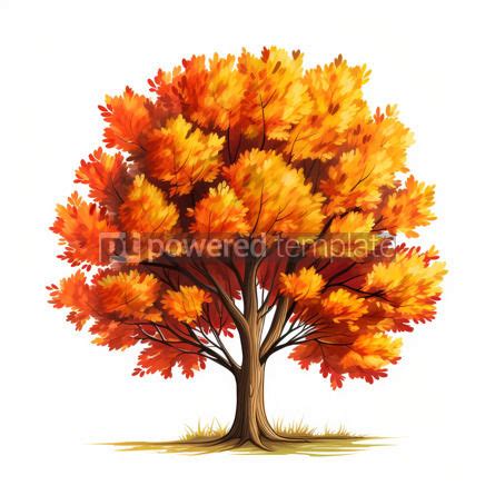 Autumn Leaves HD Clip Art on White Background | Free, AI Image ...