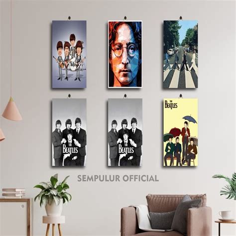 Jual Hiasan Ruang Cover Photo Band The Beatles Abbey Road 15x30 A8ktf