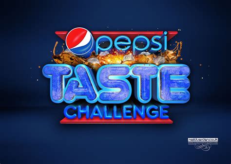 Pepsi Taste challenge 3D typography on Behance