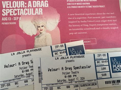 La Jolla Playhouse Tickets - Velour: A Drag Spectacular - Friends of Pacific Beach Elementary