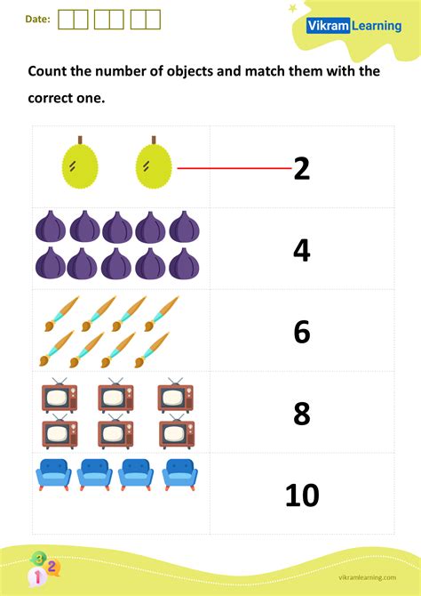 Download Count The Number Of Objects And Match Them With The Correct