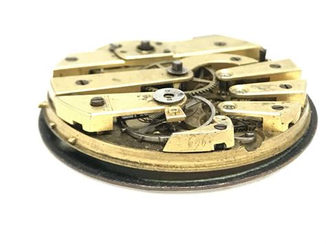 Oliver Quartier Cylinder Bar Pocket Watch Movement And Dial Partsrepair