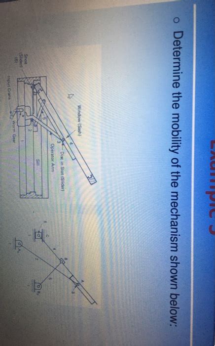 Solved O Determine The Mobility Of The Mechanism Shown Chegg