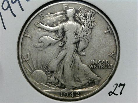 1942 Walking Liberty Half Dollar For Sale Buy Now Online Item 765823