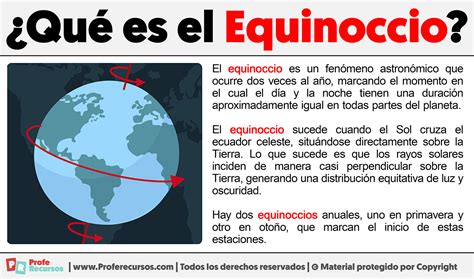 Que es el Equinoccio Definición de Equinoccio