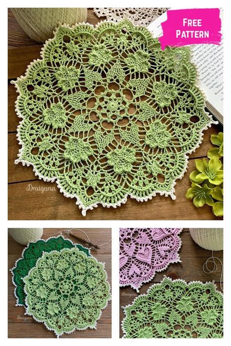 Shamrock Soiree Doily Free Crochet Pattern Pdf Pattern Free Crochet