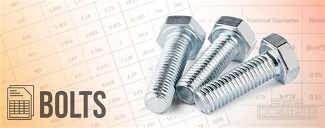 Carriage Bolt Sizes Chart Threads Per Inch Hand Tool Off