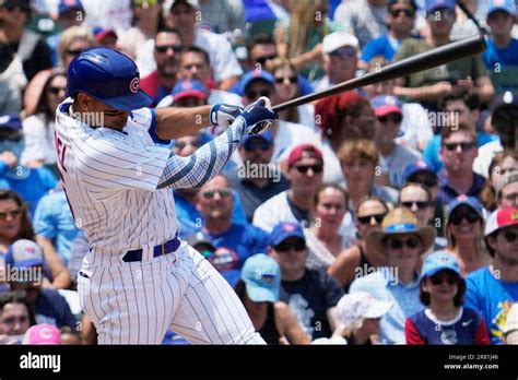 Chicago Cubs Christopher Morel Hits A Two Run Home Run During The