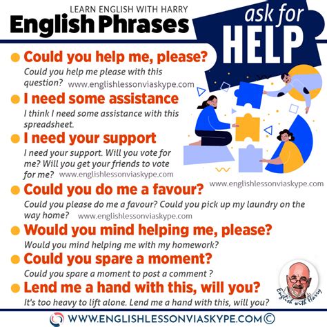 12 Other Ways To Ask For Help In English Learn English With Harry 👴