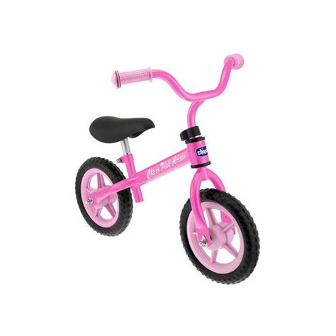 Bicicleta sem pedais Chicco Pink Arrow aprendizagem e diversão