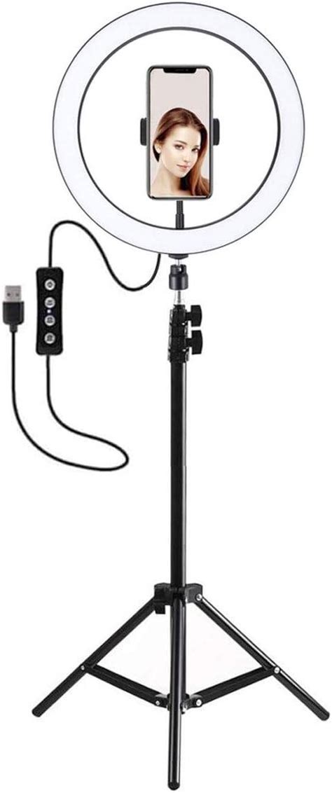 PULUZ Ring Light Kit 10 2 Inch USB 3 Modes Dimmable Dual Color