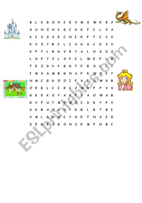 Fairy Tale Word Search Printable