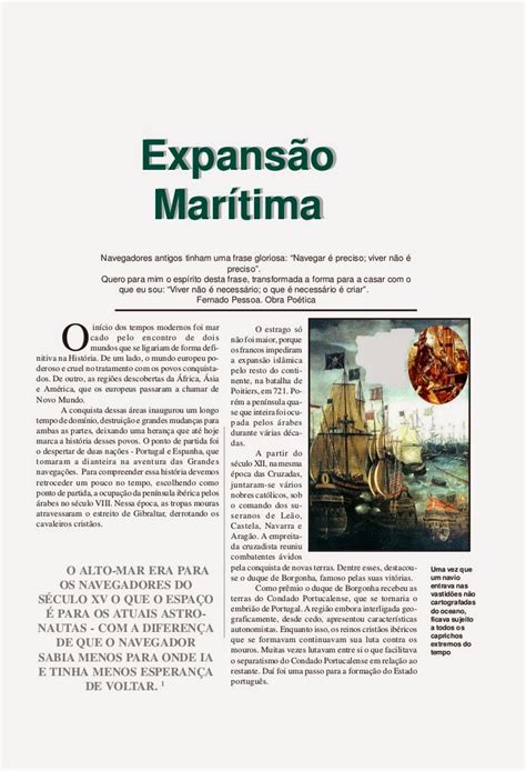 Educa X Atividades de história 7 ano Expansão Marítima