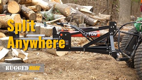 Split Anywhere With The Point Hitch Tractor Mount Log Splitter By